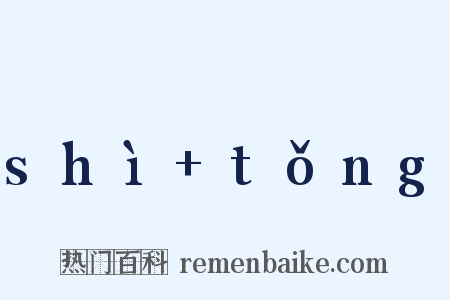 shì tǒng是什么意思的图片